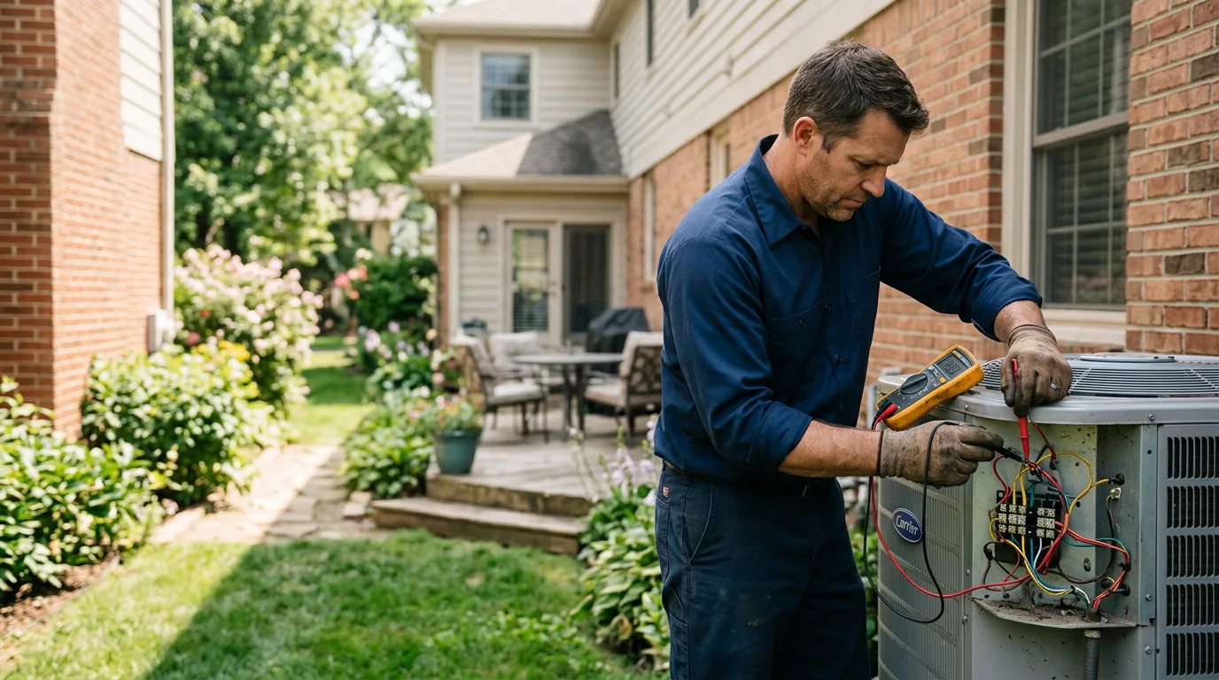 HVAC technician working near Palm Springs, CA